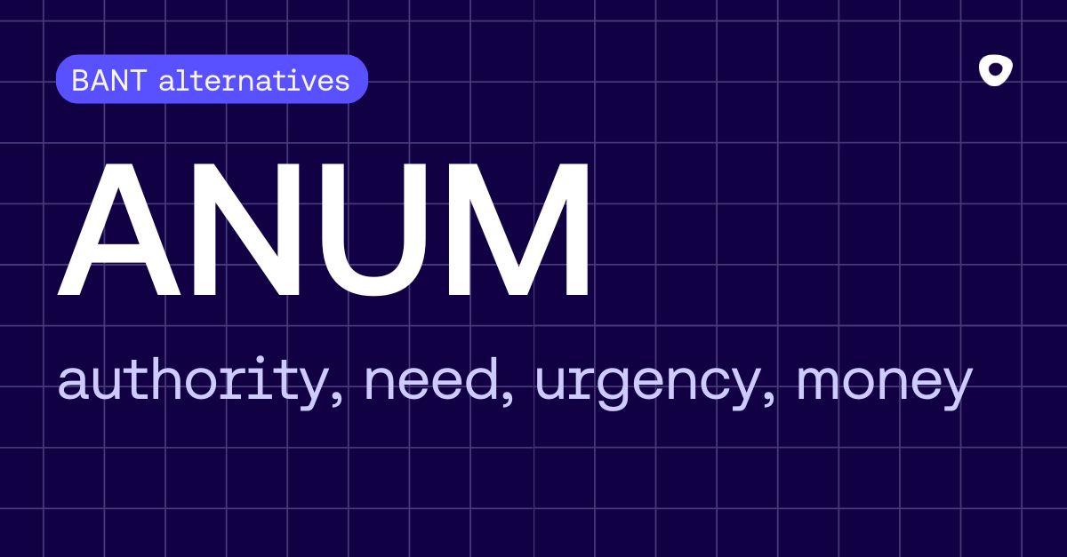 ANUM: authority, need, urgency, money