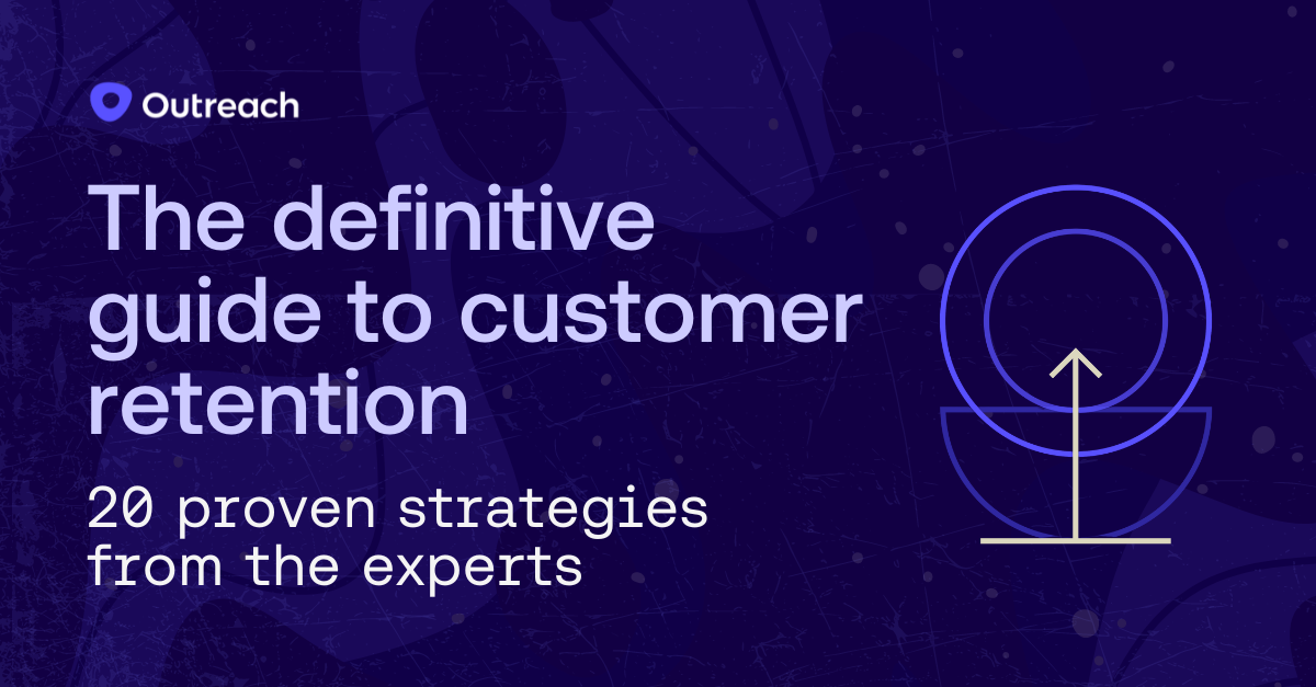 Graphic with text "20 proven customer retention strategies"