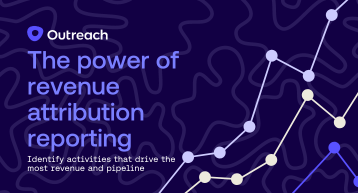 text on a purple background that reads, the power of revenue attribution reporting